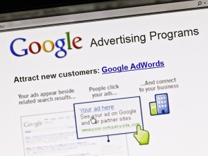 Close up of Google's Advertising Program