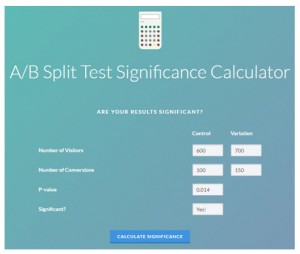 AB Split Test Calculator
