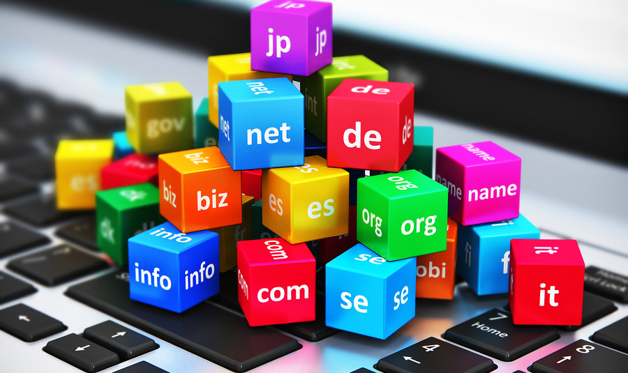 Internet and domain names concept