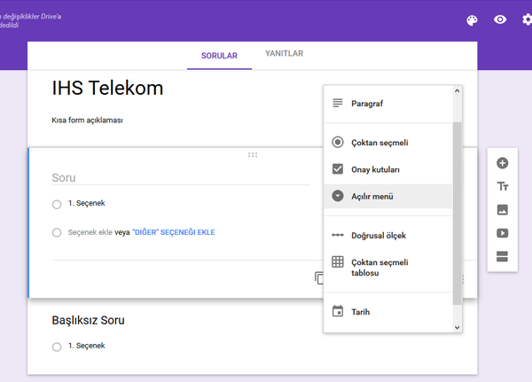 Google-Forms-Secenekler