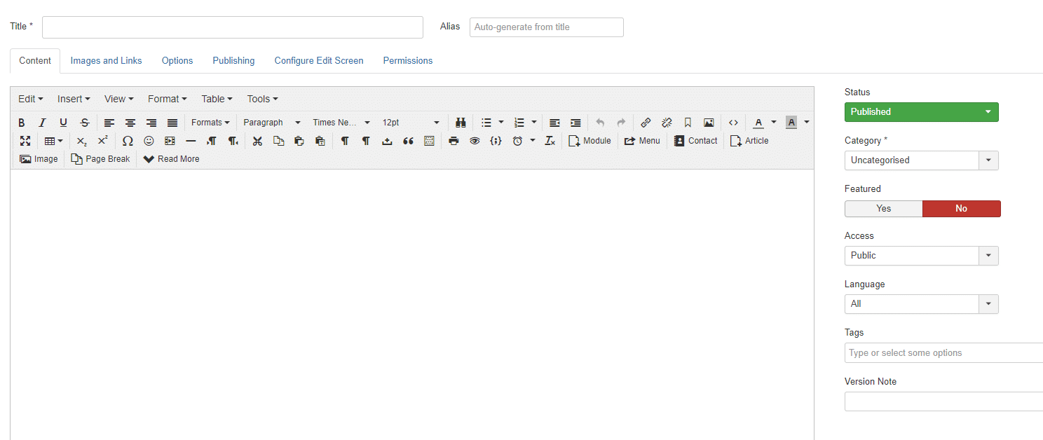 joomla-text-editoru