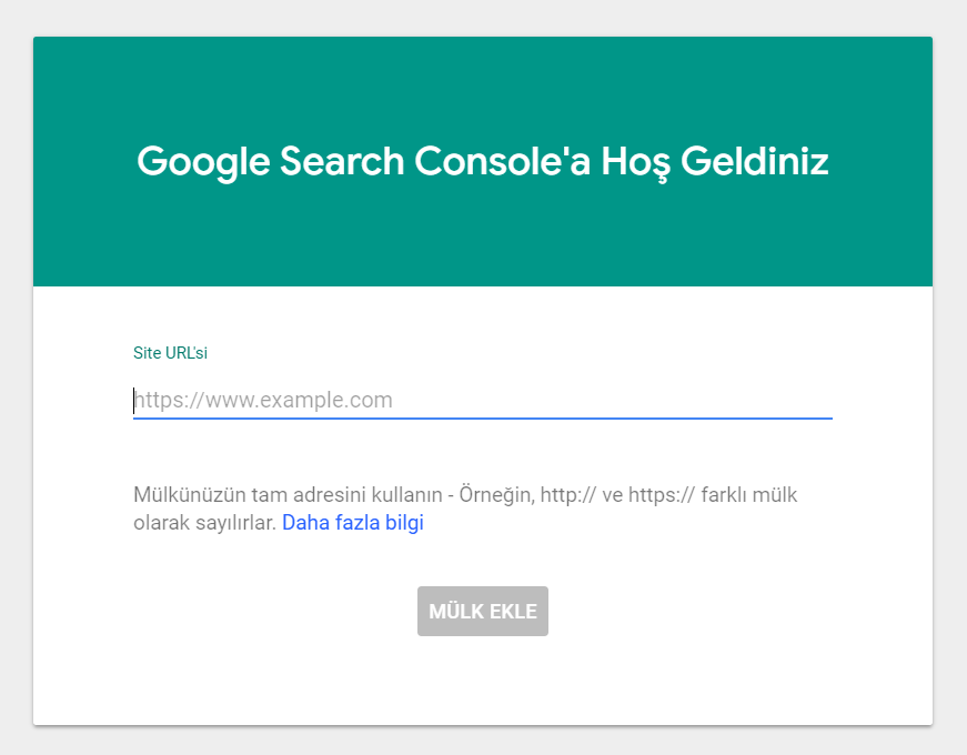google-search-console-giris-ekrani