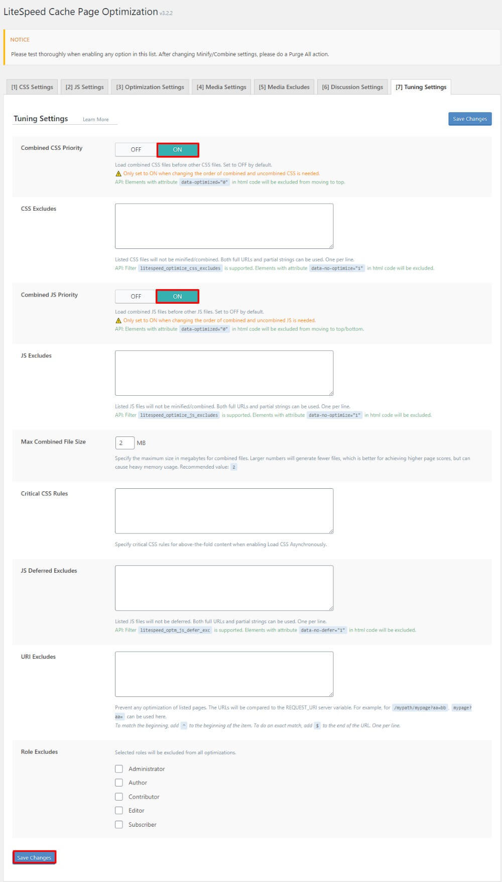 litespeed-cache-page-optimization-tuning